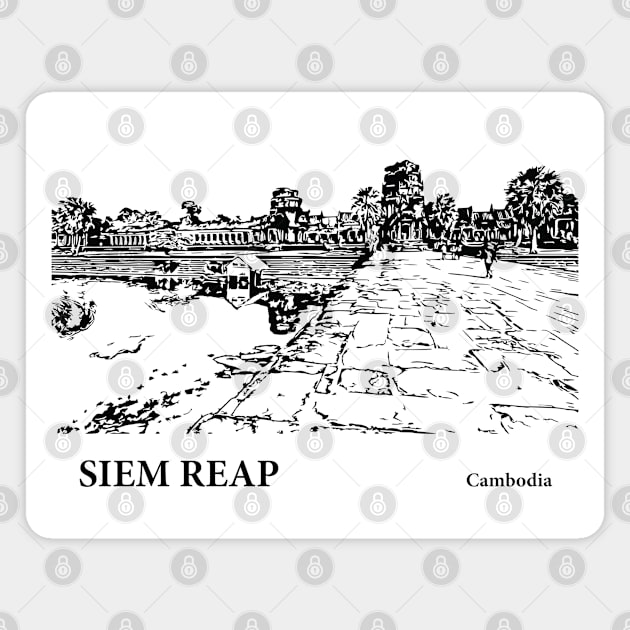 Siem Reap Cambodia Magnet by Lakeric
